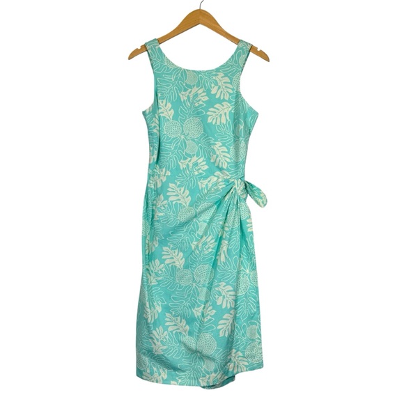 Patagonia Pataloha Dress Womens Sz 4 Organic Cotton True Wrap Smocked Sundress - Picture 4 of 12